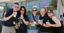 2004 grads cool off with ice cream from Carl's, a historic landmark and Fredericksburg favorite. Photo by Karen Pearlman.