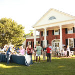 Brompton, home of President Troy Paino and wife Kelly, was the site of two welcome receptions for hundreds of alumni who returned for 2024's Reunion Weekend at Mary Washington. Photo by Karen Pearlman.