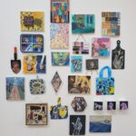 Jenell Poling's 'A Day in the Life,' a collection of oil paintings on different objects. Courtesy of Jenell Poling.