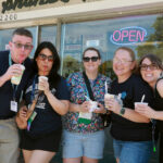 2004 grads cool off with ice cream from Carl's, a historic landmark and Fredericksburg favorite. Photo by Karen Pearlman.