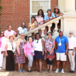UMW's Alumni Affinity groups, such as the Black Alumni Affinity group, seen here with President Paino and Dean Emeritus Cedric Rucker '81, are invited to a special breakfast Saturday morning in the Cedric Rucker University Center. Photo by Karen Pearlman.