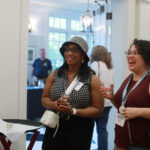 Alumni of all ages can enjoy themselves at a Virginia wine, beer, and cider tasting at the Jepson Alumni Executive Center, while children enjoy a family movie under the supervision of UMW staff and students. Photo by Karen Pearlman.