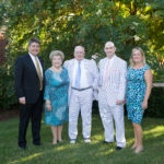 The Mahoney family: son Brian Mahoney, wife Kathleen "Kathy" McCabe Mahoney, Dr. Bernard Mahoney, son Brendan Mahoney '93 and daughter Karen Mahoney O'Donnell. Photo courtesy of the Mahoney family.