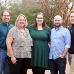From left to right: Christopher Lamm '85, Joanne Bartholomew Lamm '85, Rebecca Lamm Vail '13, Johnny Vail, and Stephen Lamm '19. Photo by Karen Pearlman Photography