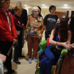 First-year student Katriana Meiman, recipient of the Helen D. Gawron Alvey Scholarship and a biomedical sciences major, discusses her research on the neurological condition known as postural tachycardia syndrome (PoTS). Photo by Karen Pearlman Photography.