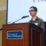 Graduate education student Shahir Mohsenyan, who received the Graduate Education Endowed Scholarship and other awards, shared how private support has enabled him to pursue his master's degree while teaching elementary school students. Photo by Karen Pearlman.