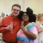 Sebastian Melin and Kapri Robinson celebrate their graduation and look forward to the future. Photo by Karen Pearlman.