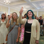 2024 graduates toast to their futures and celebrate becoming Mary Washington alumni. Photo by Karen Pearlman.