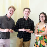 At the Senior Toast, which was organized by UMW's Office of Alumni Engagement, seniors enjoyed a glass of champagne and hors d'oeuvres provided by UMW Dining. Photo by Karen Pearlman.