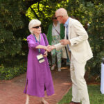 Gloria Shelton Gibson '69 is welcomed by President Troy Paino at the reception at Brompton during Reunion Weekend in 2024. Photo by Karen Pearlman.