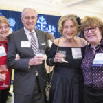 From left to right: Donna Sheehan Gladis '68 and Steve Gladis, Ambassador Frances Cook '67, and Marty Abbott '72 at the 2022 Celebration of Giving. Photo by Tom