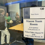 The Mason Team Room will be used as a collaboration space for students in the College of Education.