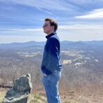 Anders Barretta takes in the view of the Blue Ridge Mountains from Afton, Virginia. Photo courtesy of Anders Barretta.