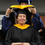 Irene Piscopo Rodgers '59 received an honorary Doctor of Humane Letters during UMW's 2014 Commencement ceremonies.