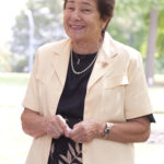 After her graduation from Mary Washington, Rodgers (shown here in a picture from 2013) went on to earn a master’s degree in chemistry from the University of Michigan. She worked for the American Cyanamid Company and Philips Electronic Instruments, making a name for herself in the field of electron microscopy