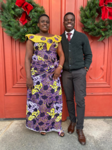 Nehemia Abel with his mother