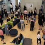 Students presented their posters to professors and peers in the Hurley Convergence Center. Photo credit: UMW's Summer Science Institute/Ava Spencer.