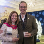 Sarah Gildersleeve Strassheim '01 and Rob Strassheim '96 at the 2022 Celebration of Giving. Photo by Tom Rothenberg.