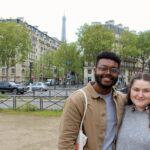 2019 graduates Jalen Brown and Maria Dubiel publish The Francofile, an online project documenting their life and work in France. Photo courtesy of Jalen Brown and Maria Dubiel.
