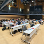 Last Wednesday, UMW students, faculty, staff, friends and family turned out to hear presentations and view posters created by students who participated in the 2022 Summer Science Institute. Photo credit: Ava Spencer.