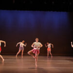 Madeline takes center stage in 'Make Your Own Kind of Music,' a piece choreographed by Jessie Mills '23, during the Performing Arts Company's big show in fall 2023. Photo by Chenin Gruber.