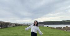 Mallory takes in views of Kinsale from Charles Fort, a late 17th century military fortress in Ireland.