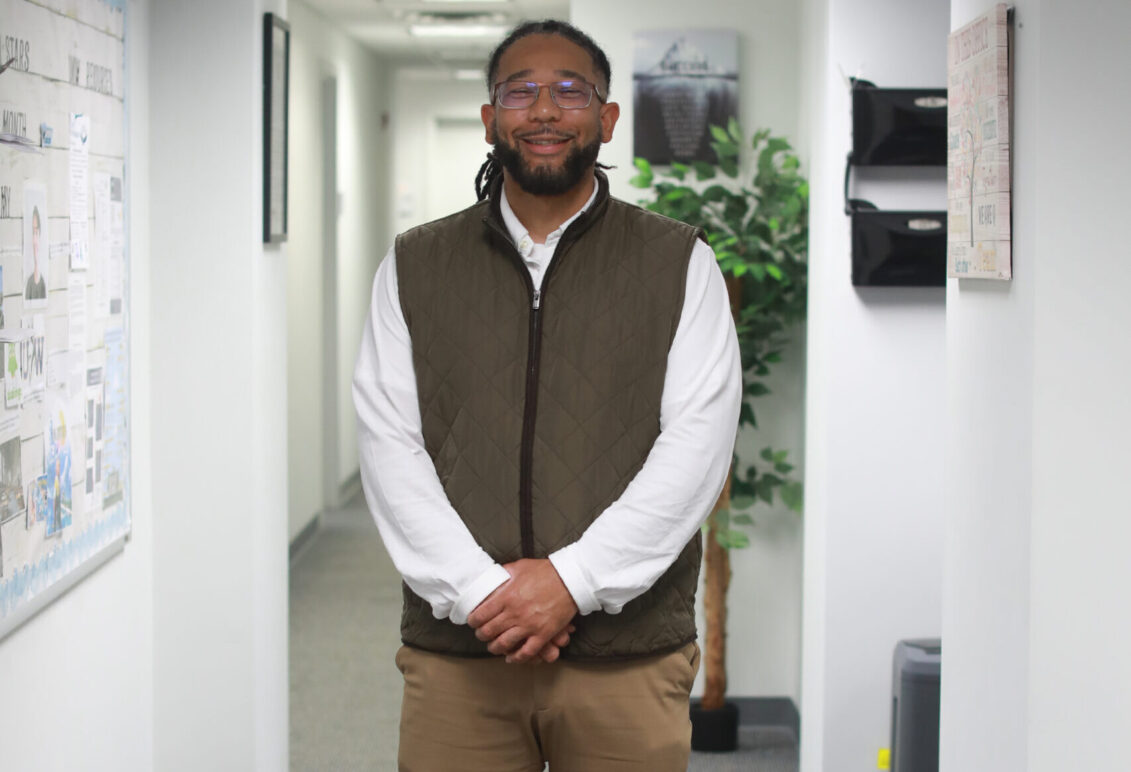 Dr. Chad Sims came to UMW after serving as associate director of training at the University of North Carolina at Charlotte’s Christine F. Price Center for Counseling and Psychological Services and as a clinician at Virginia Commonwealth University. Photo by K Pearlman Photography.