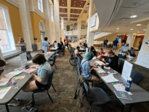 The first week of LaunchPad saw 225 students attend its sessions on syllabus organization, which also gave them the chance to print syllabi in the nearby Center for Career and Professional Development.